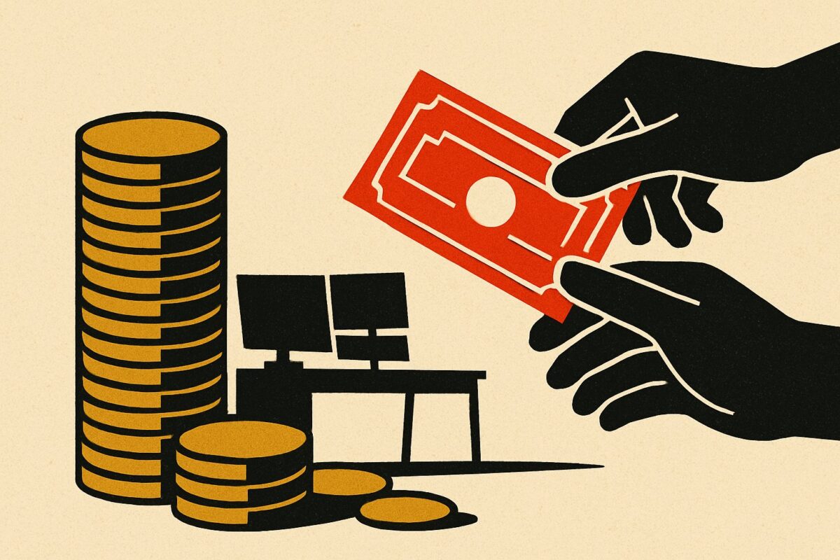Illustration: Cash wartet nicht am Rand: Der Börsenspruch führt in die Irre