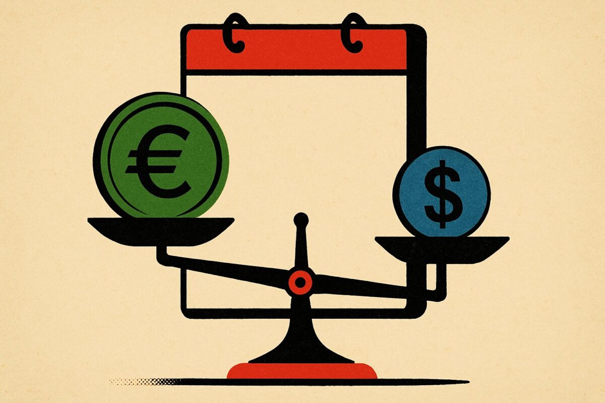 Illustration: EUR/USD bei 1,1589: Warum am Freitag der Dollar entscheidet