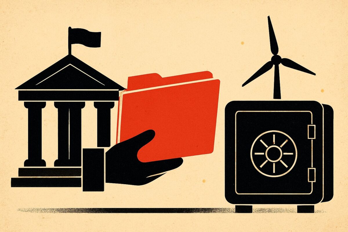 Illustration: 1 Brandbrief zeigt: Banken sollen neue Windkraft-Risiken tragen