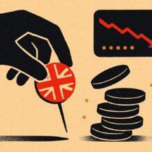 Illustration: Britische Arbeitsmarktdaten: Futures fallen, Bitcoin rutscht stärker