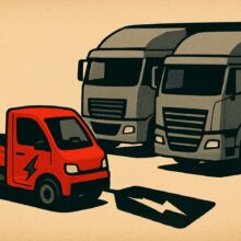 Illustration: Chinas E-Lkw kommen. Europas Lkw-Margen geraten unter Druck