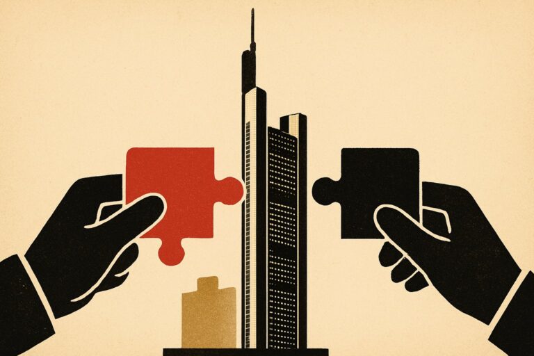 Illustration: Der Finanzminister macht Jobs zur roten Linie bei der Commerzbank-Übernahme