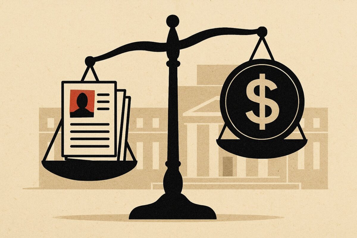 Illustration: Die Börse wünscht sich schwache Jobs. Die Löhne stören