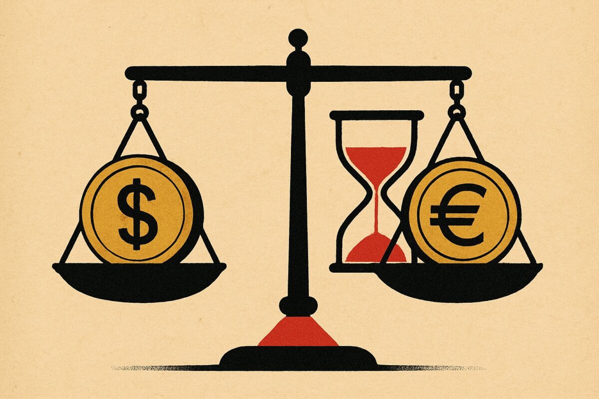 Illustration: Dollar vor Jobdaten: Warum jetzt die Löhne den Euro treiben
