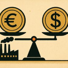 Illustration: EUR/USD vor EZB und US-Preisen: Der Euro bekommt ein Wachstumsproblem
