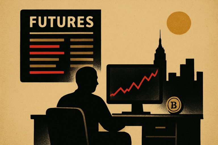 Illustration: Futures-Auftakt: Wall Street startet reglos, Ether fällt zurück