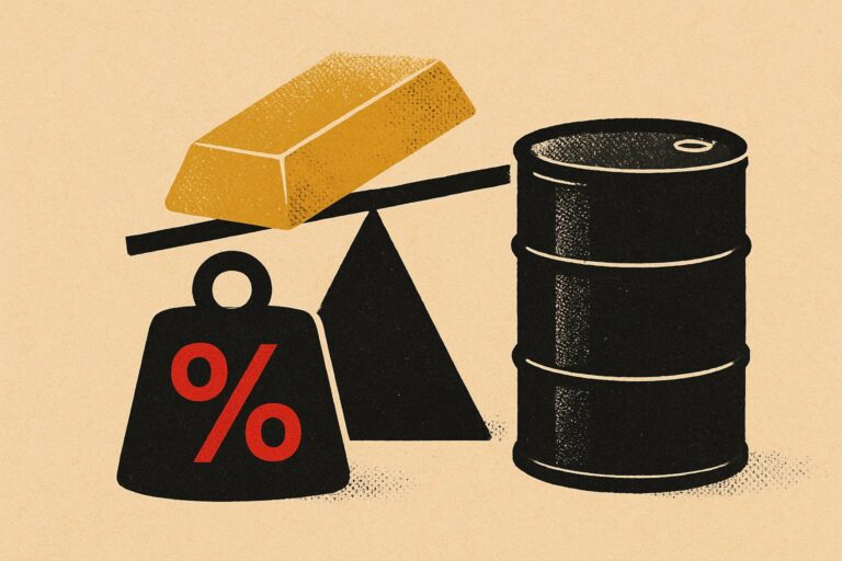 Illustration: Gold vor der Fed: Der Preis steigt, doch der Kaufgrund wackelt