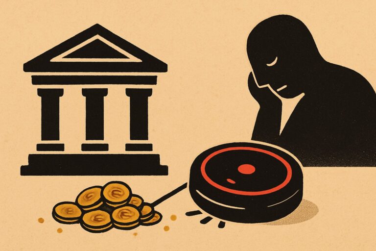 Illustration: KI-Agenten ziehen Banken die billigen Einlagen ab