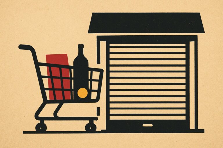 Illustration: US-Discounter melden Druck. Käufer sparen an der Kasse