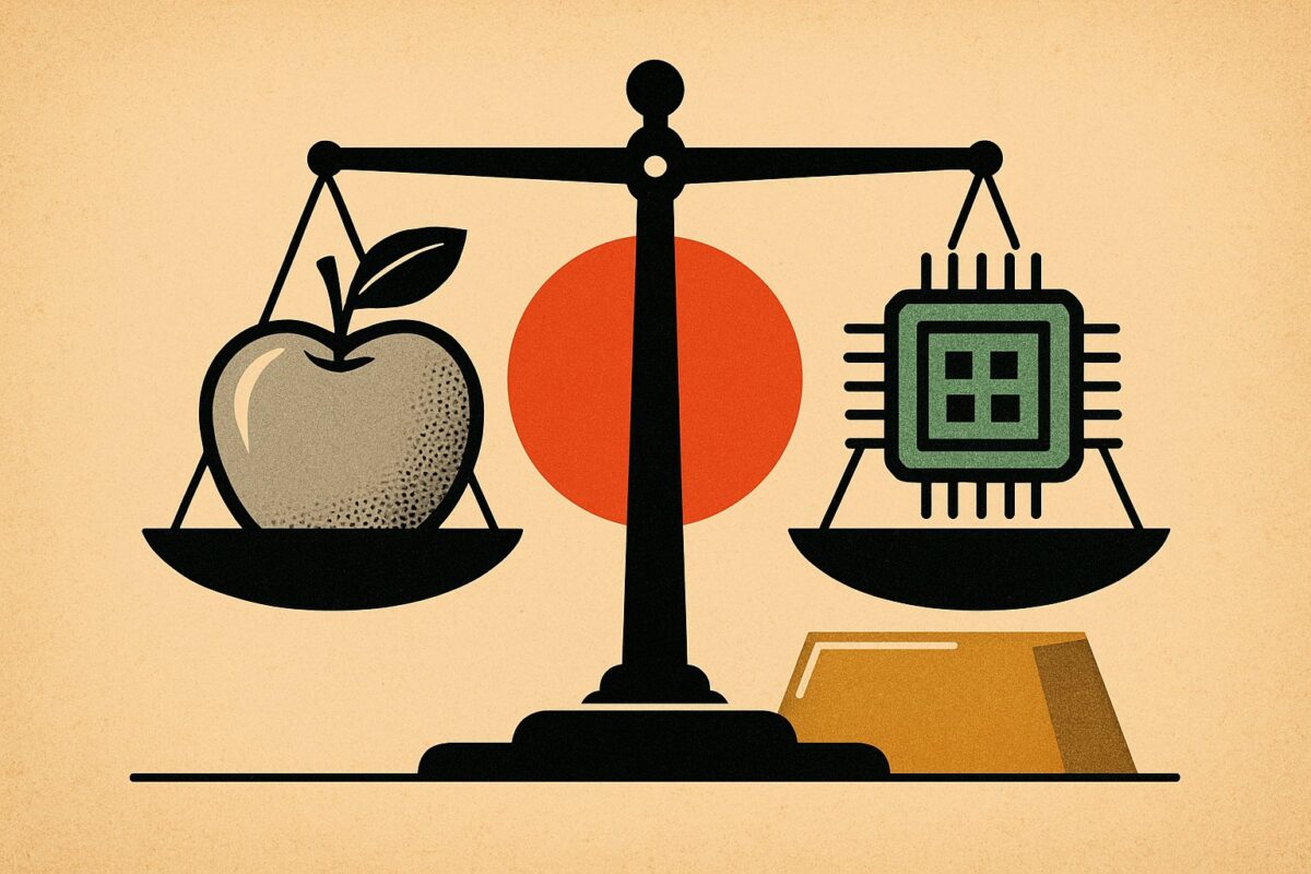 Illustration: Wall-Street-Schluss: Apple fällt 2,66 Prozent, Broadcom hält dagegen