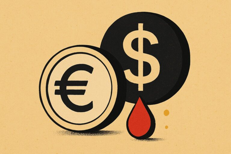 Illustration: 1,1191 Dollar je Euro: Der Dollar treibt Europas Inflation