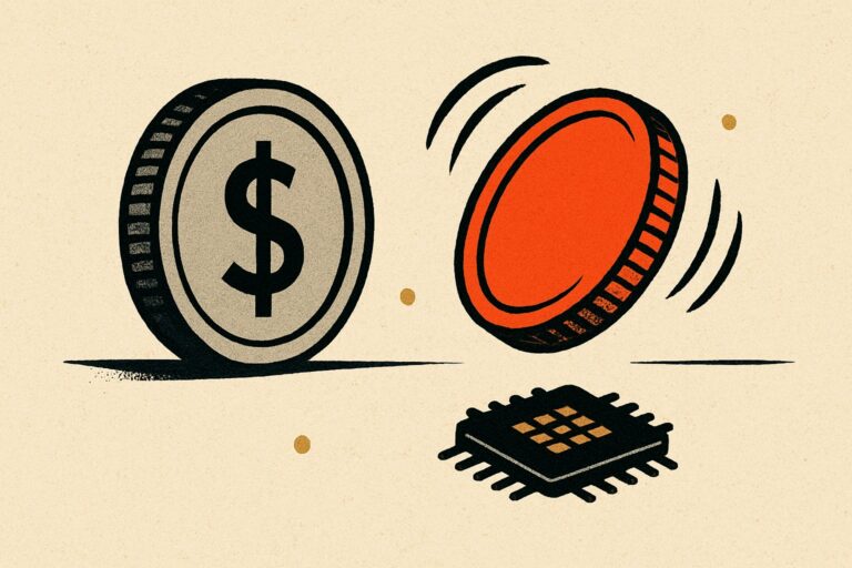 Illustration: 38 Prozent 90-Tage-Volatilität: Bitcoin schwankt stärker als der Euro
