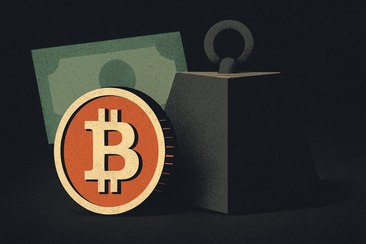 Illustration: 5,28 Prozent Rendite zehnjähriger US-Staatsanleihen bremst Bitcoin