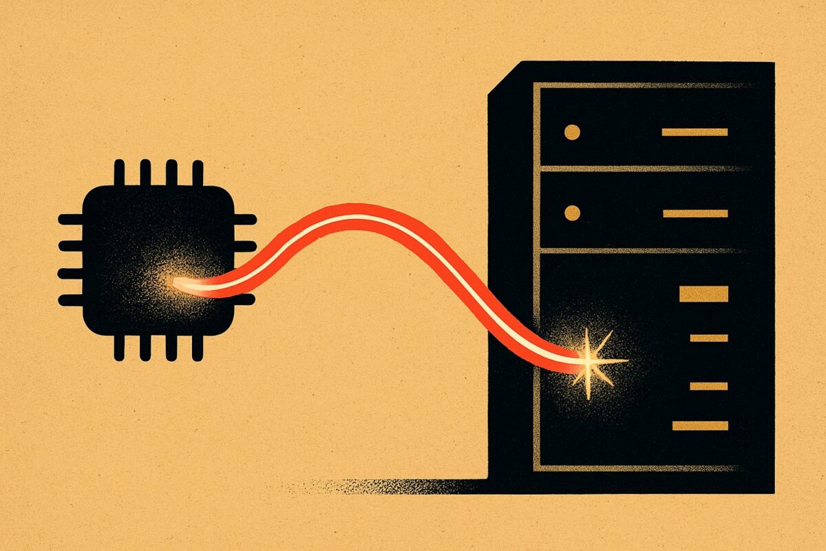 Illustration: 800 Gigabit zeigen: In KI-Rechenzentren werden Datenleitungen knapp