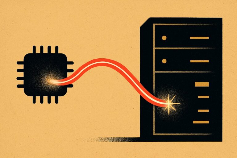 Illustration: 800 Gigabit zeigen: In KI-Rechenzentren werden Datenleitungen knapp