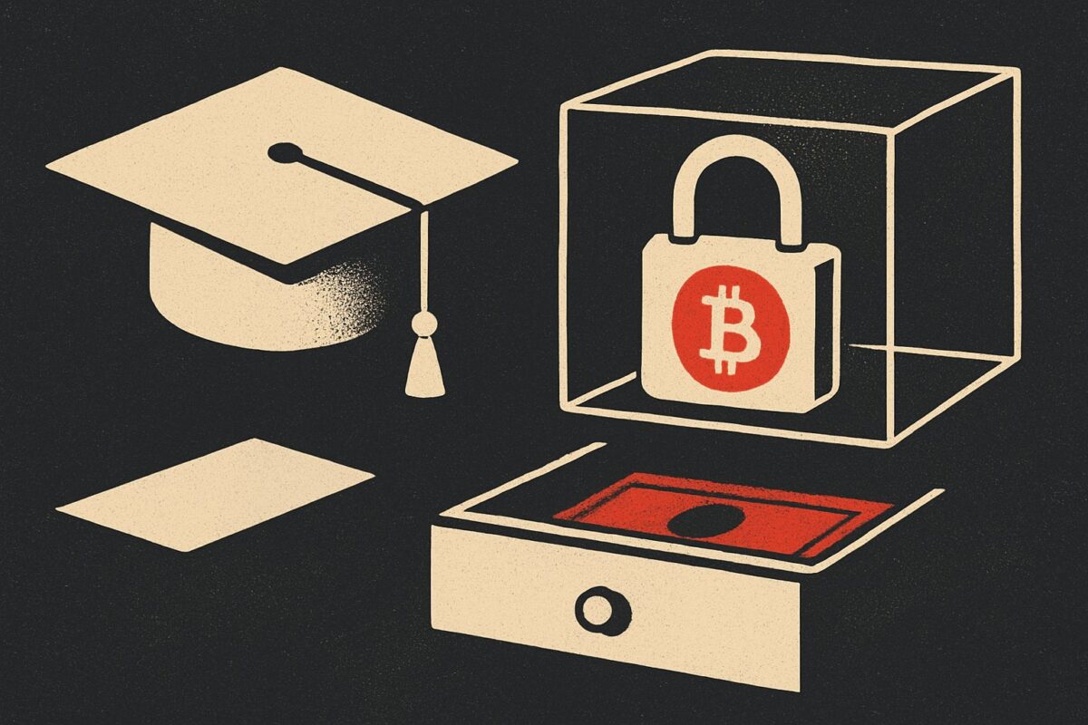Illustration: 82.700 Dollar Bitcoin: Kredite finanzieren Studiengebühren statt Trades