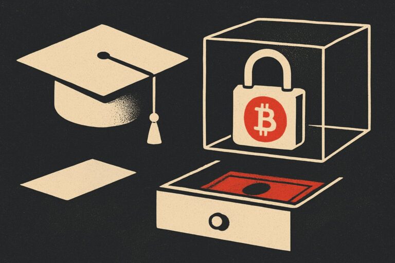 Illustration: 82.700 Dollar Bitcoin: Kredite finanzieren Studiengebühren statt Trades