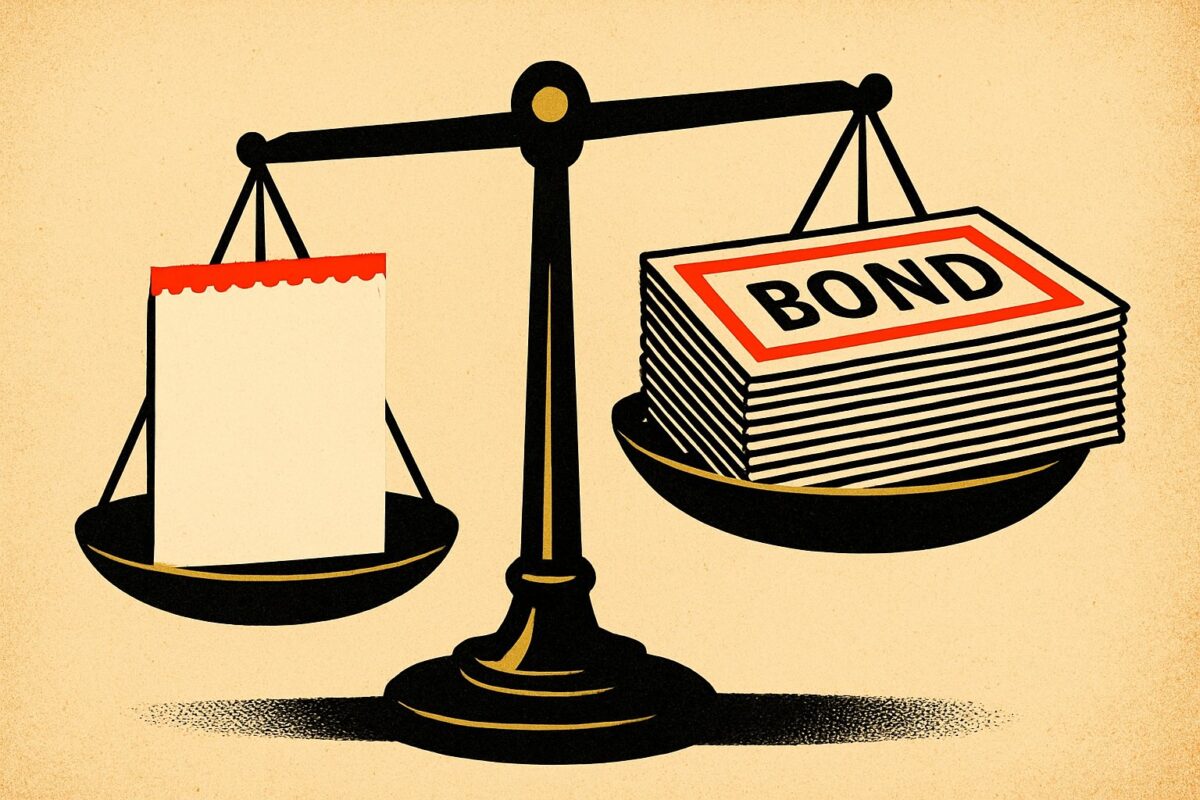 Illustration: 90-Dollar-Schecks kommen. Der Bondmarkt fragt nach der Finanzierung