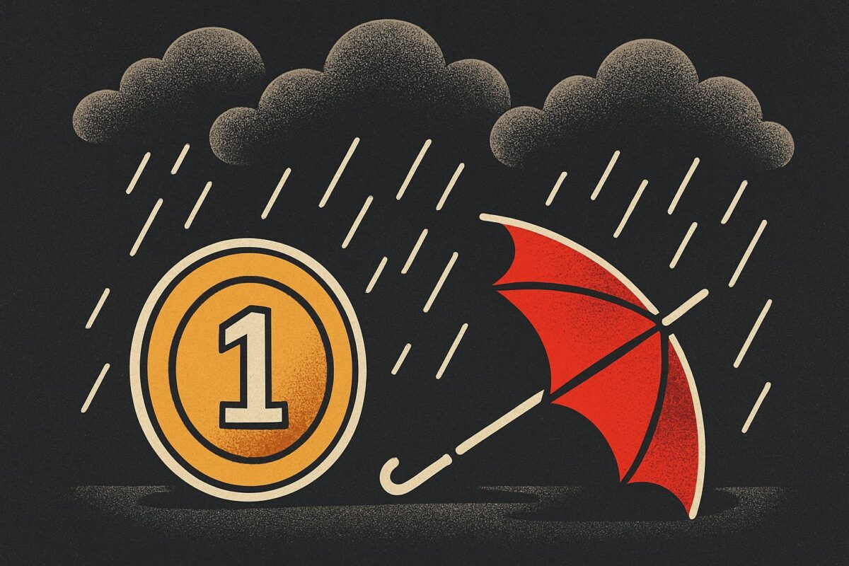 Illustration: 91 Prozent der Katastrophenschäden unversichert. Blockchain hilft kaum