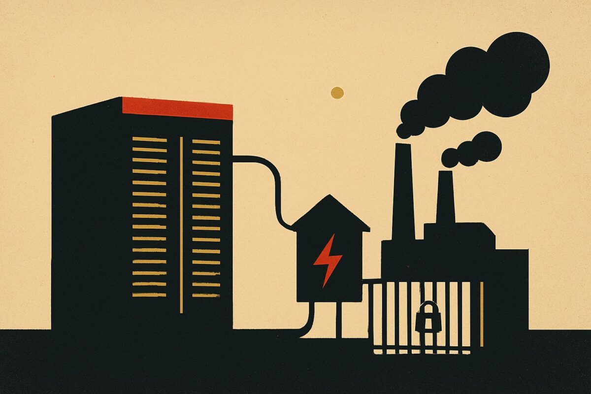 Illustration: Big Tech verlagert das KI-Risiko von Chips auf Stromnetze