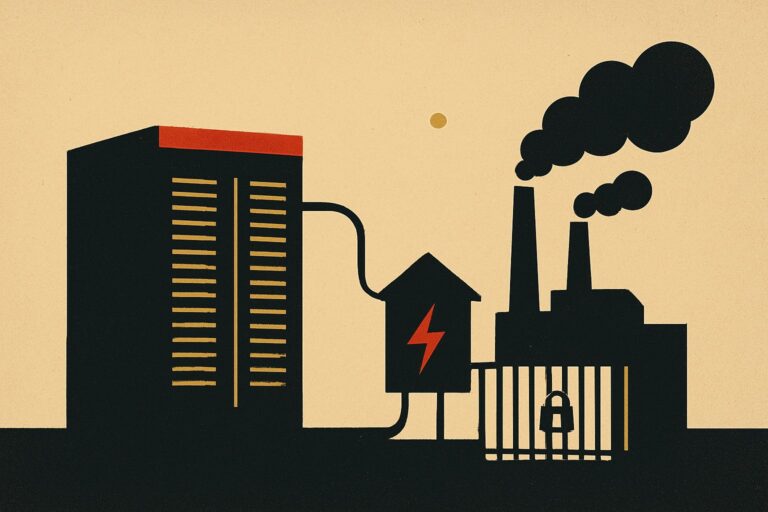 Illustration: Big Tech verlagert das KI-Risiko von Chips auf Stromnetze