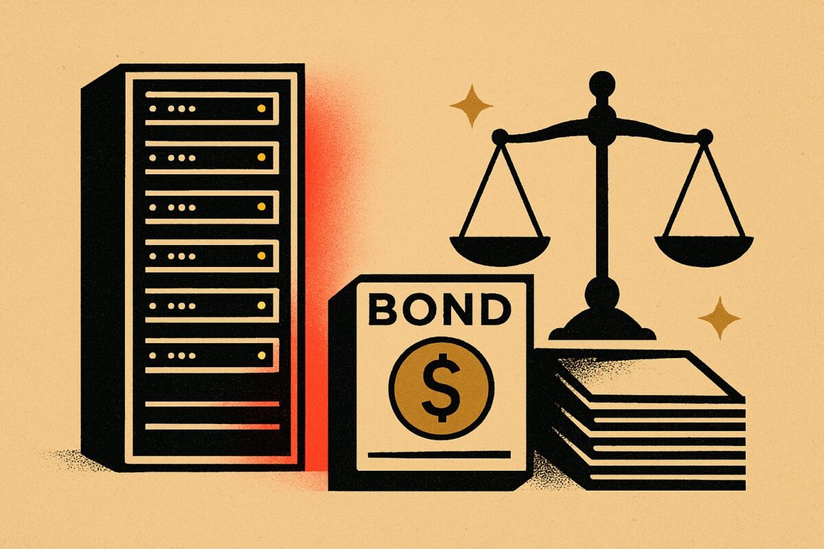 Illustration: Bondinvestoren prüfen die KI-Rechnung der Tech-Konzerne