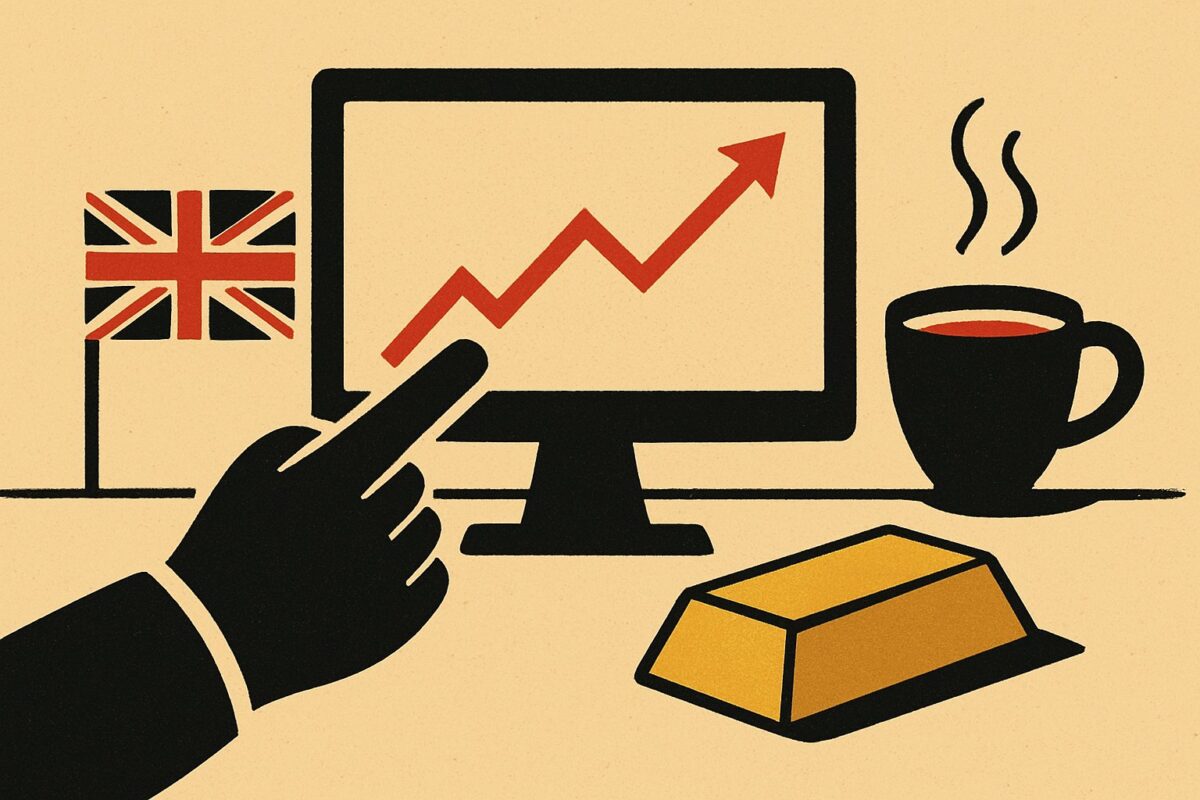 Illustration: Britische BIP-Daten drücken Tech-Futures und stärken Euro und Gold