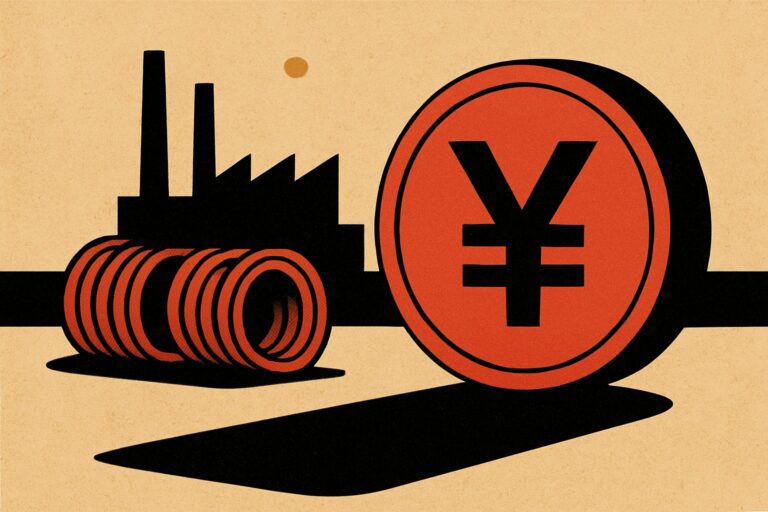 Illustration: China treibt Europas Industriekosten über Rohstoffe und Währungen