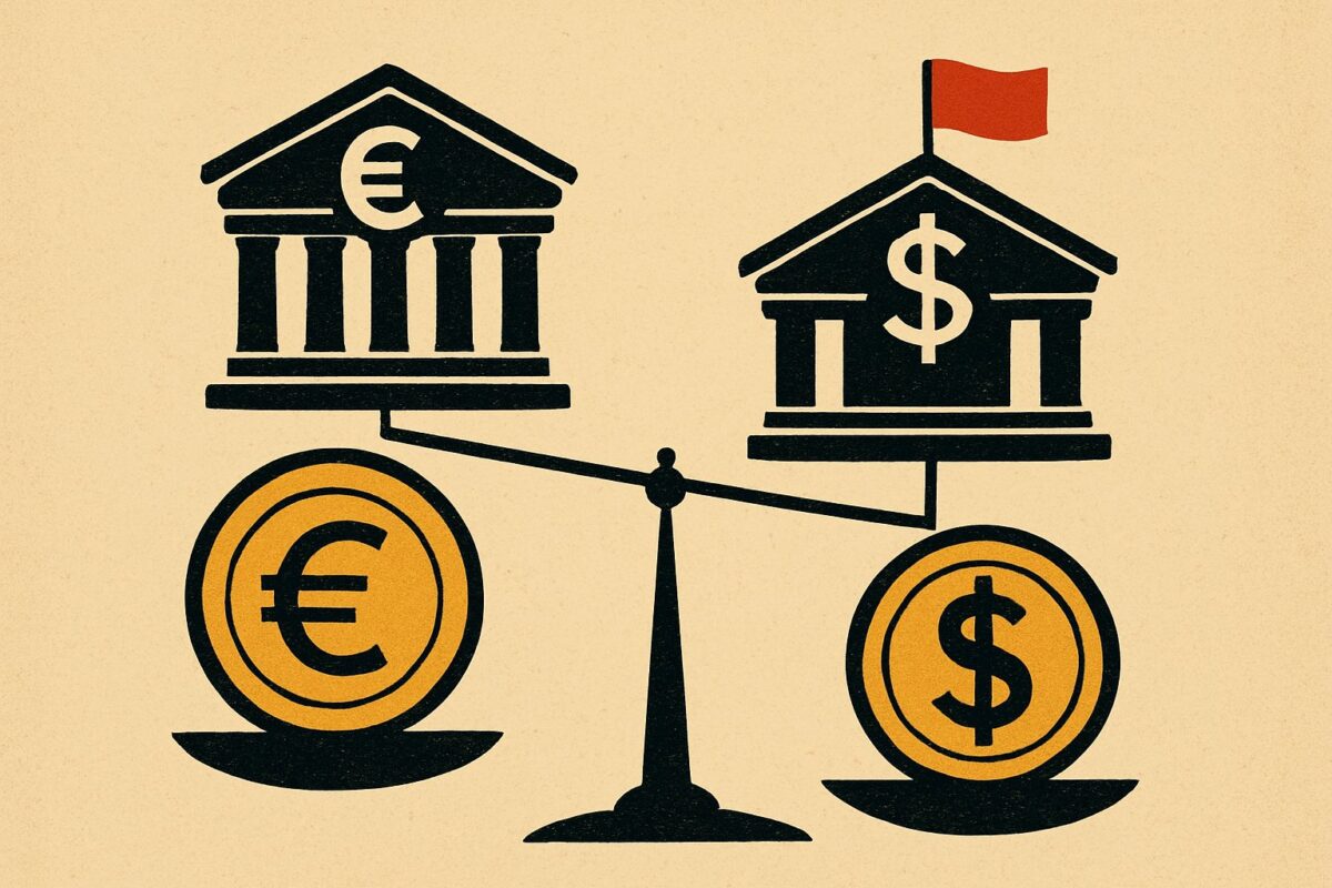 Illustration: Der Euro bleibt vor Fed und EZB trotz stabiler Zinsen angreifbar