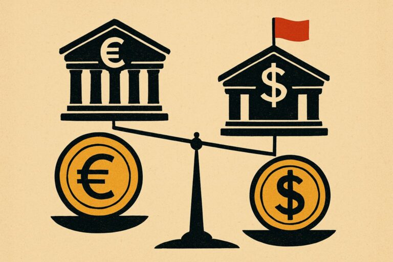 Illustration: Der Euro bleibt vor Fed und EZB trotz stabiler Zinsen angreifbar