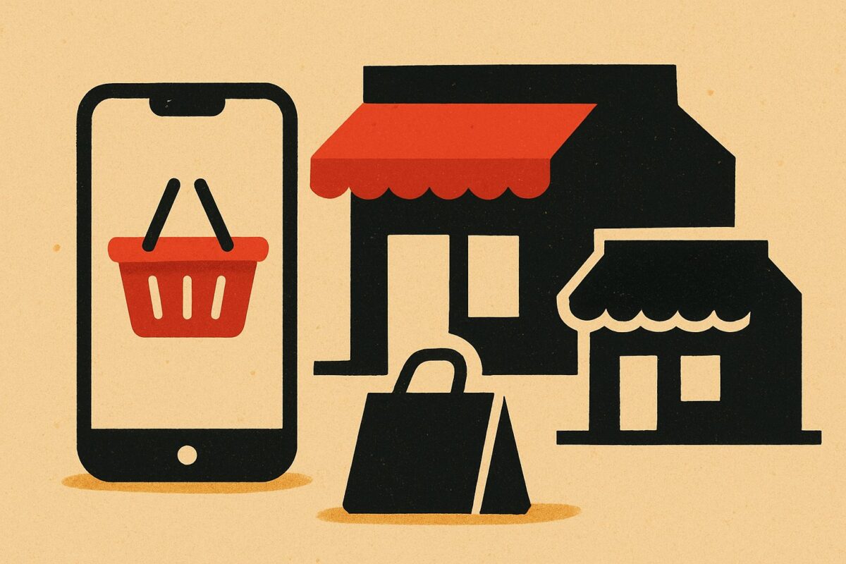 Illustration: DoorDash und Instacart würden Amazon und Walmart beim Einkauf angreifen
