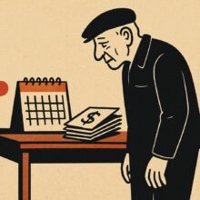Illustration: Ein 71-Jähriger arbeitet weiter und entlarvt den Rentenirrtum