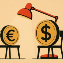 Illustration: Euro fällt auf 1,1203 Dollar: Europa verliert den Zinsvergleich