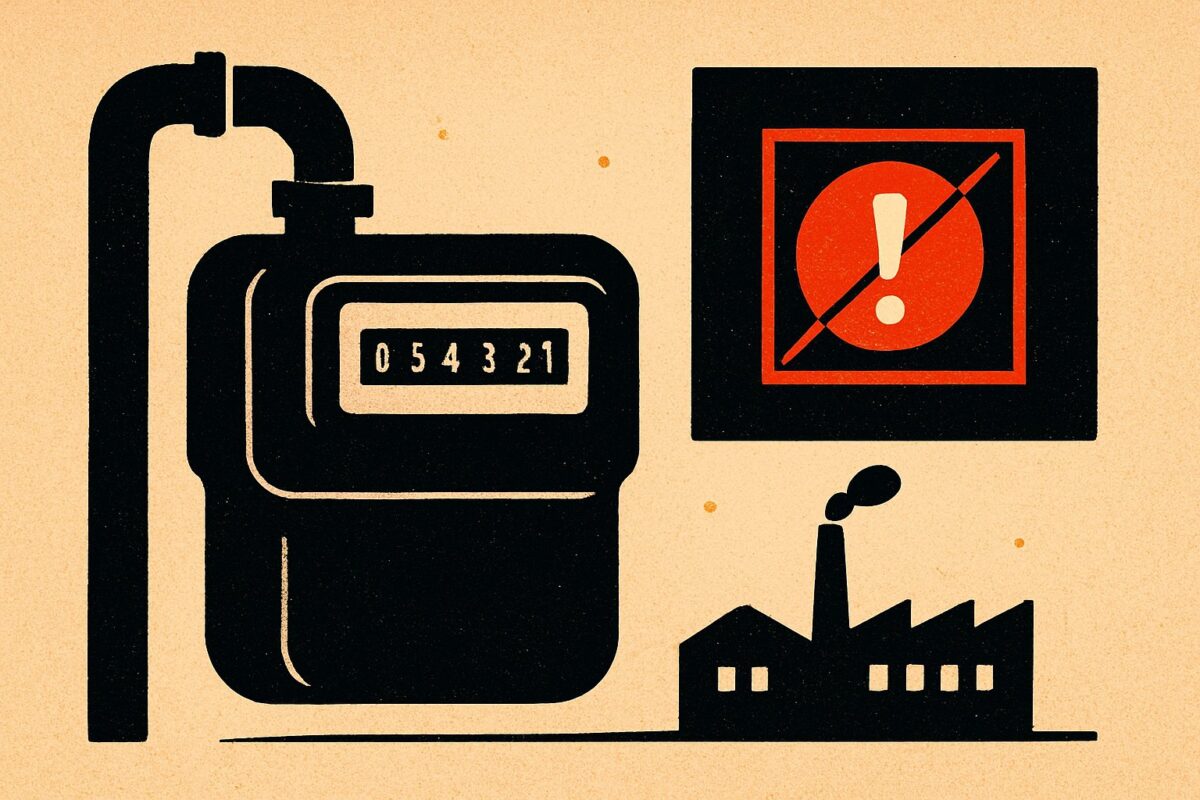 Illustration: Gasreserve kommt per Umlage. Haushalte und Industrie zahlen