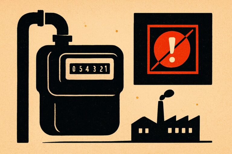Illustration: Gasreserve kommt per Umlage. Haushalte und Industrie zahlen
