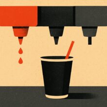 Illustration: KFC wechselt zu Coca-Cola. Pepsi verliert Macht im Ausschank