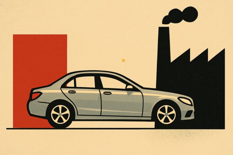 Illustration: Mercedes senkt die Prognose und Anleger zweifeln an Premiumpreisen