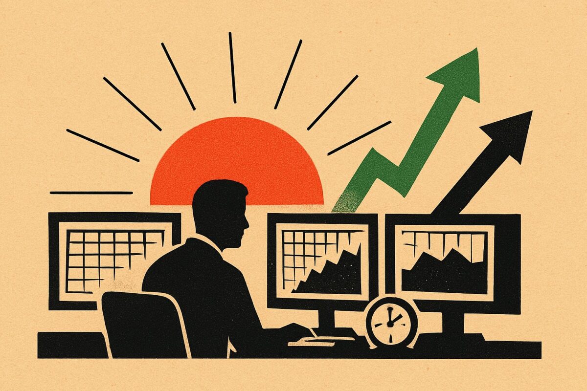 Illustration: Morgenlage: Nasdaq-Future steigt, doch der Fed-Abend dominiert