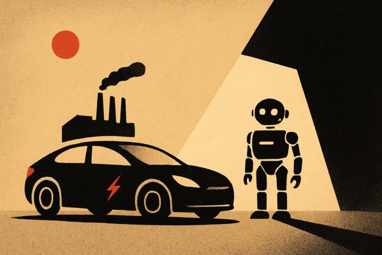 Illustration: Musk lenkt Tesla nach Gewinneinbruch tiefer in die Roboterwette