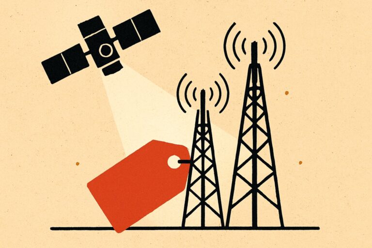 Illustration: SpaceX greift AT&T und Verizon mit Starlink Mobile bei den Preisen an
