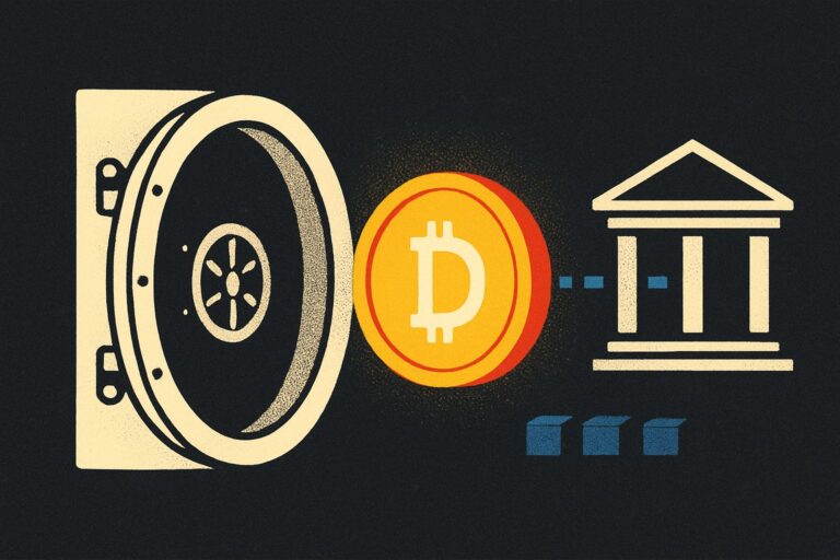Illustration: US-Regierung bewegt Krypto-Millionen, Bitcoin rutscht unter 84.000