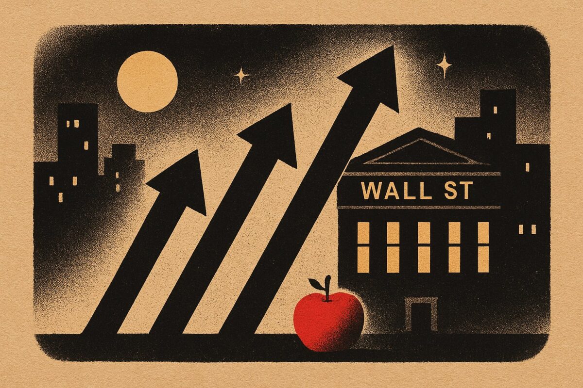 Illustration: Wall-Street-Schluss: Dow steigt 0,83 Prozent, Apple bremst