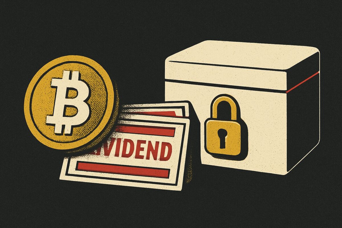 Illustration: Wann bremsen Dividenden Firmen, die mit fremdem Geld Bitcoin kaufen?