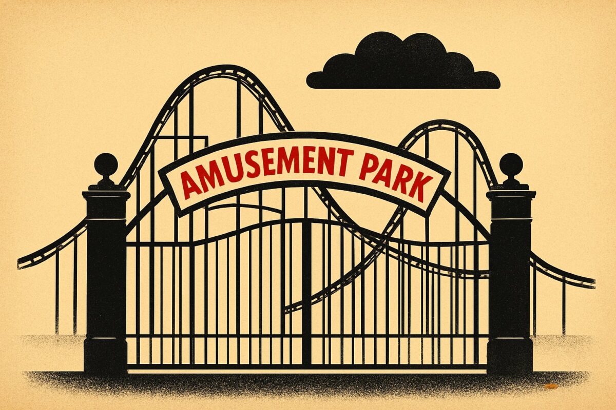Illustration: Warum fällt Freizeitparkbetreiber Six Flags nach tödlichem Parkunfall?