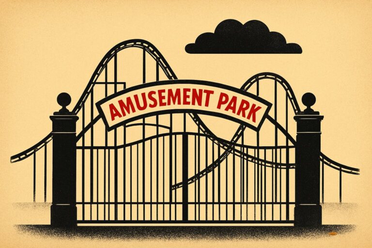 Illustration: Warum fällt Freizeitparkbetreiber Six Flags nach tödlichem Parkunfall?