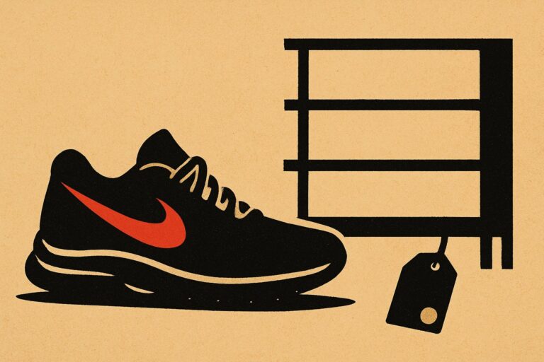 Illustration: Warum schützt Nikes starke Marke die Aktie nicht mehr?