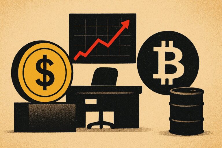 Illustration: Wochenrückblick: Gold steigt 1,4 Prozent, Bitcoin fällt zurück